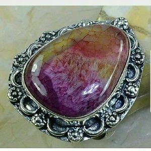Lucky Brand Jewelry - Druzy Agate Handcrafted .925 Ring 10 Lucky Brand Jewelry - Druzy Agate Handcrafted .925 Ring 10